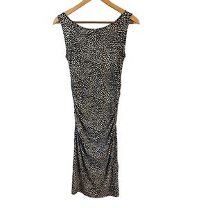 Norma Kamali Animal Print BodyCon Jersey Dress